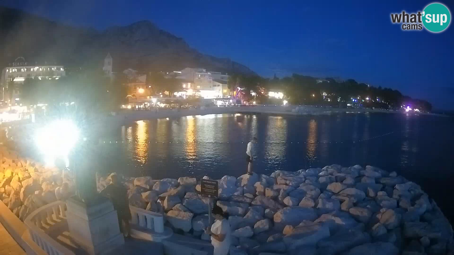 Webcam live Baška Voda – St. Nikola und Strand