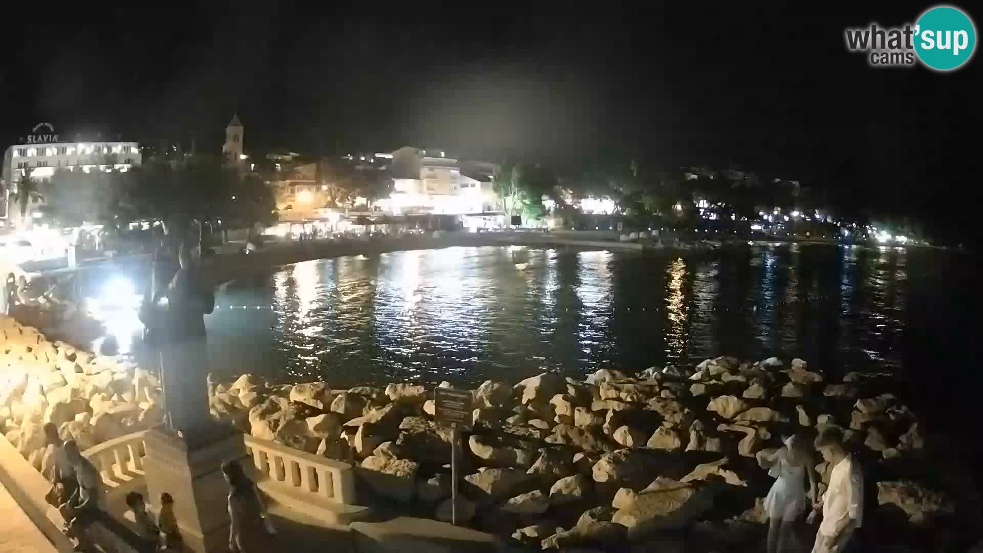Web kamera Baška Voda – Sv. Nikola i plaža