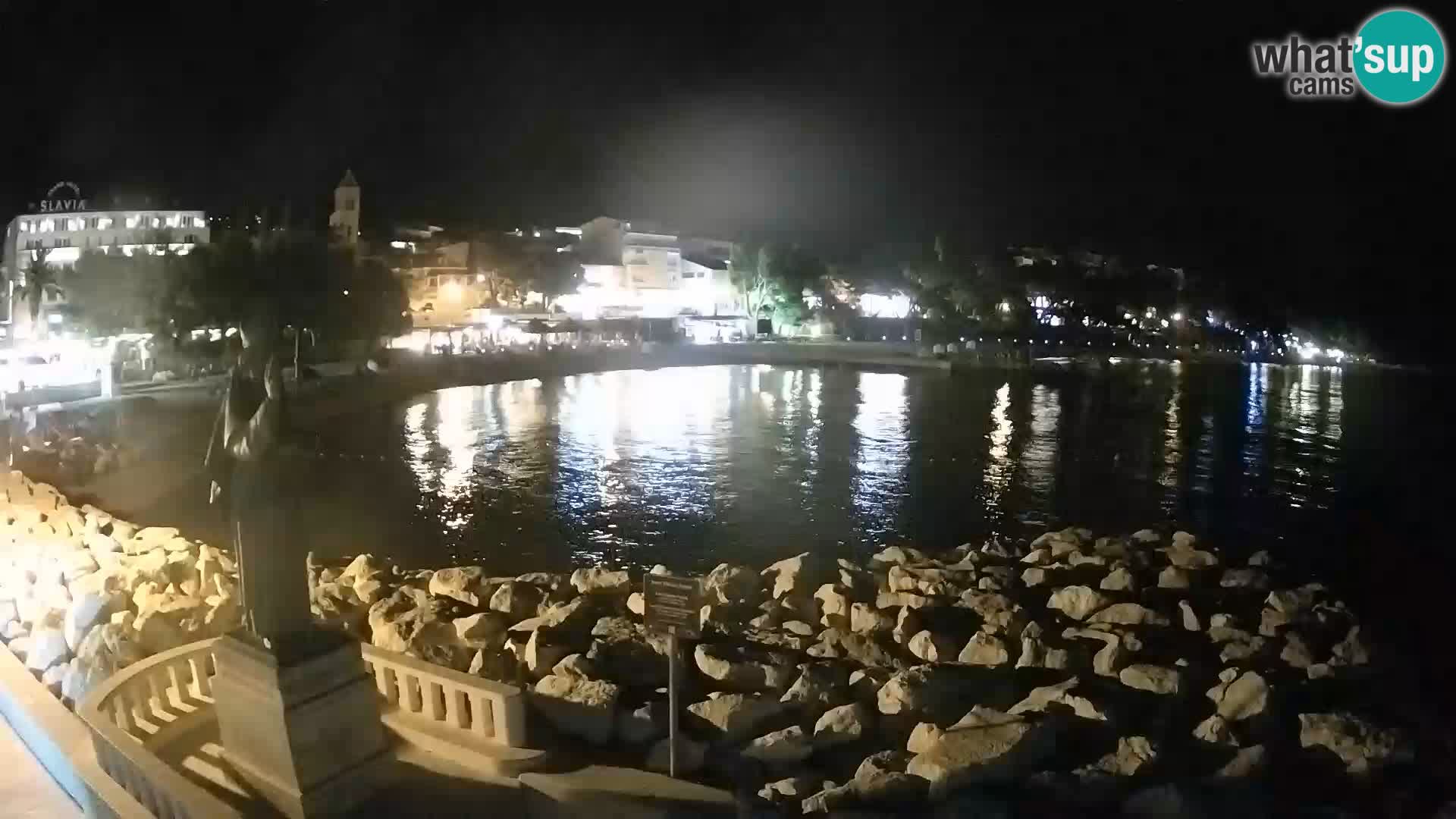Webcam Baška Voda – Saint-Nikola et plage