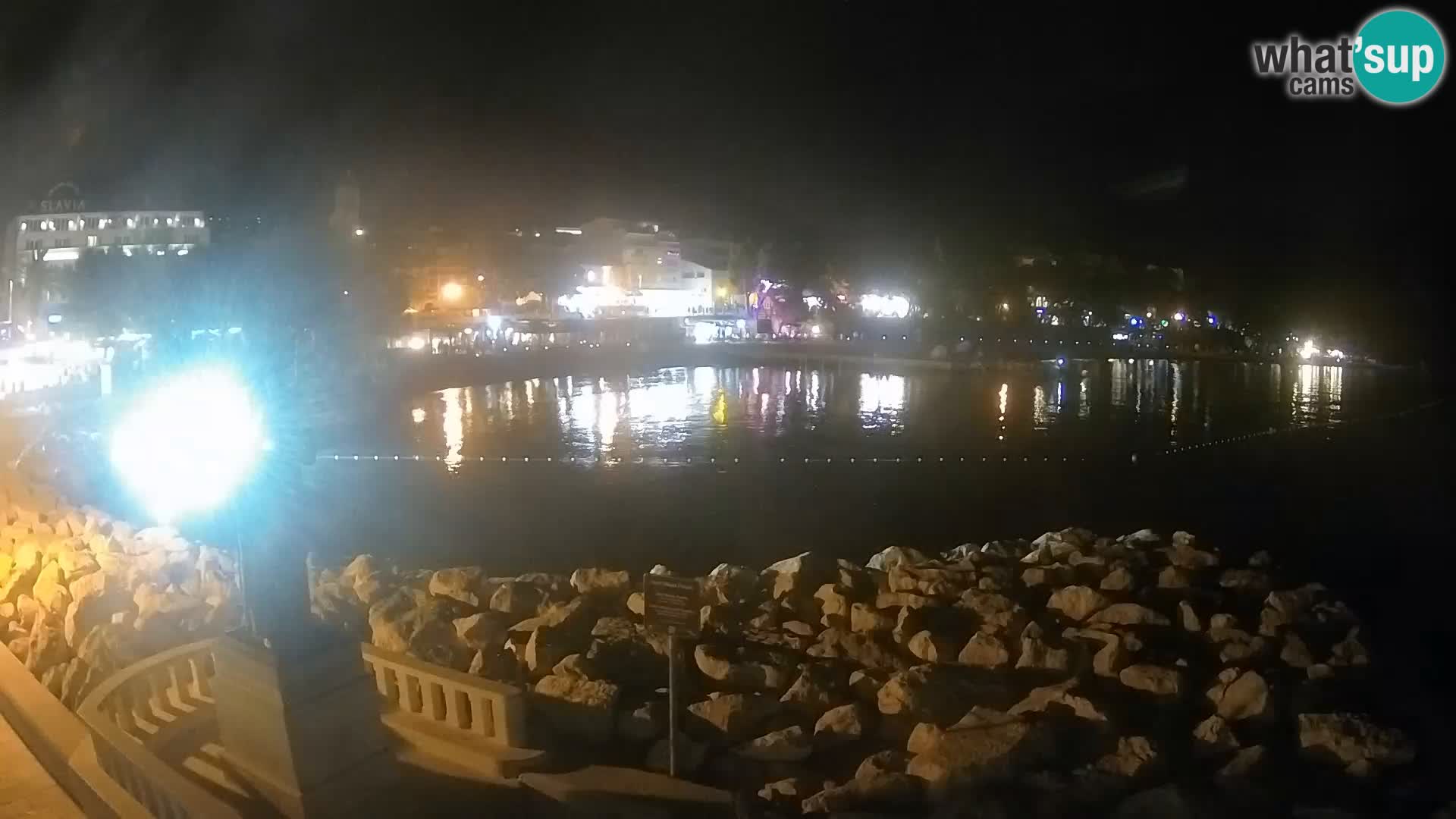 Spletna kamera Baška Voda – Sv. Nikola in plaža