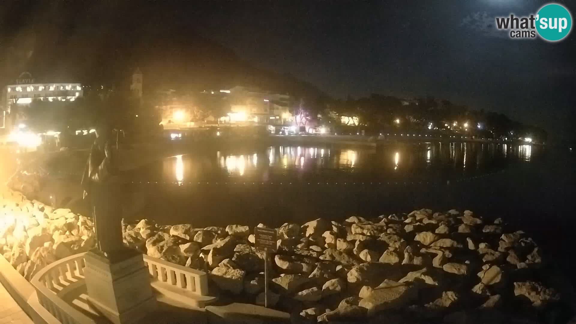 Webcam live Baška Voda – St. Nikola und Strand