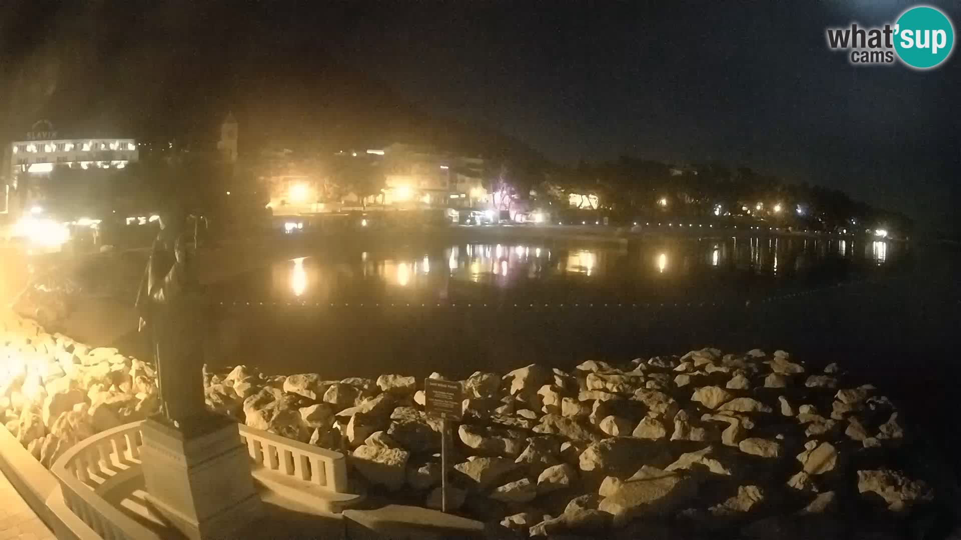 Webcam live Baška Voda – St. Nikola und Strand