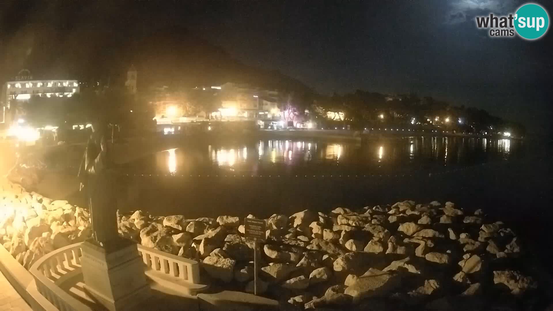 Webcam live Baška Voda – St. Nikola und Strand