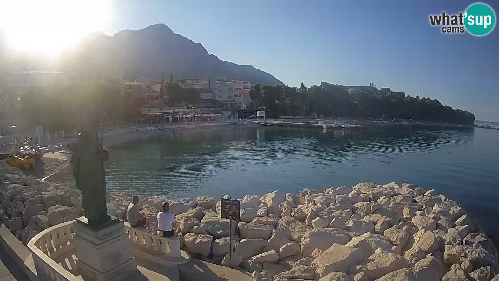 Webcam live Baška Voda – St. Nikola und Strand