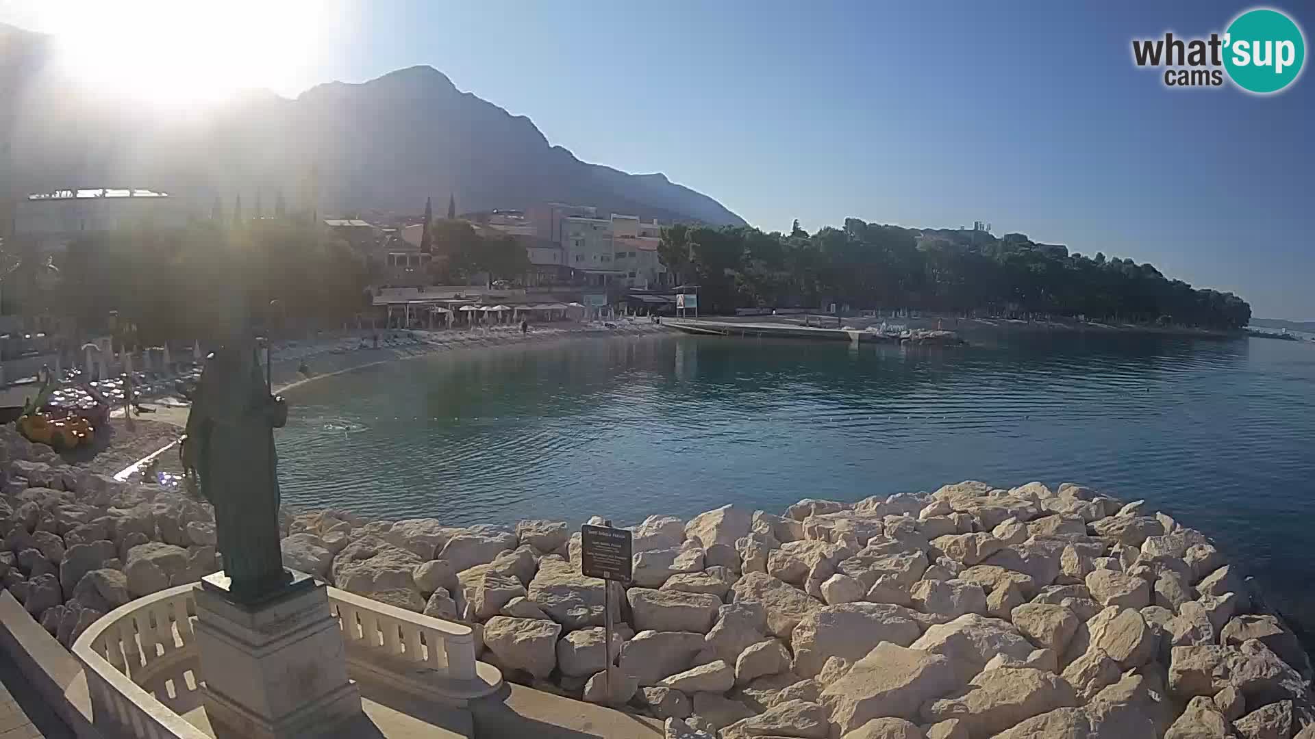 Webcam Baška Voda – Saint-Nikola et plage