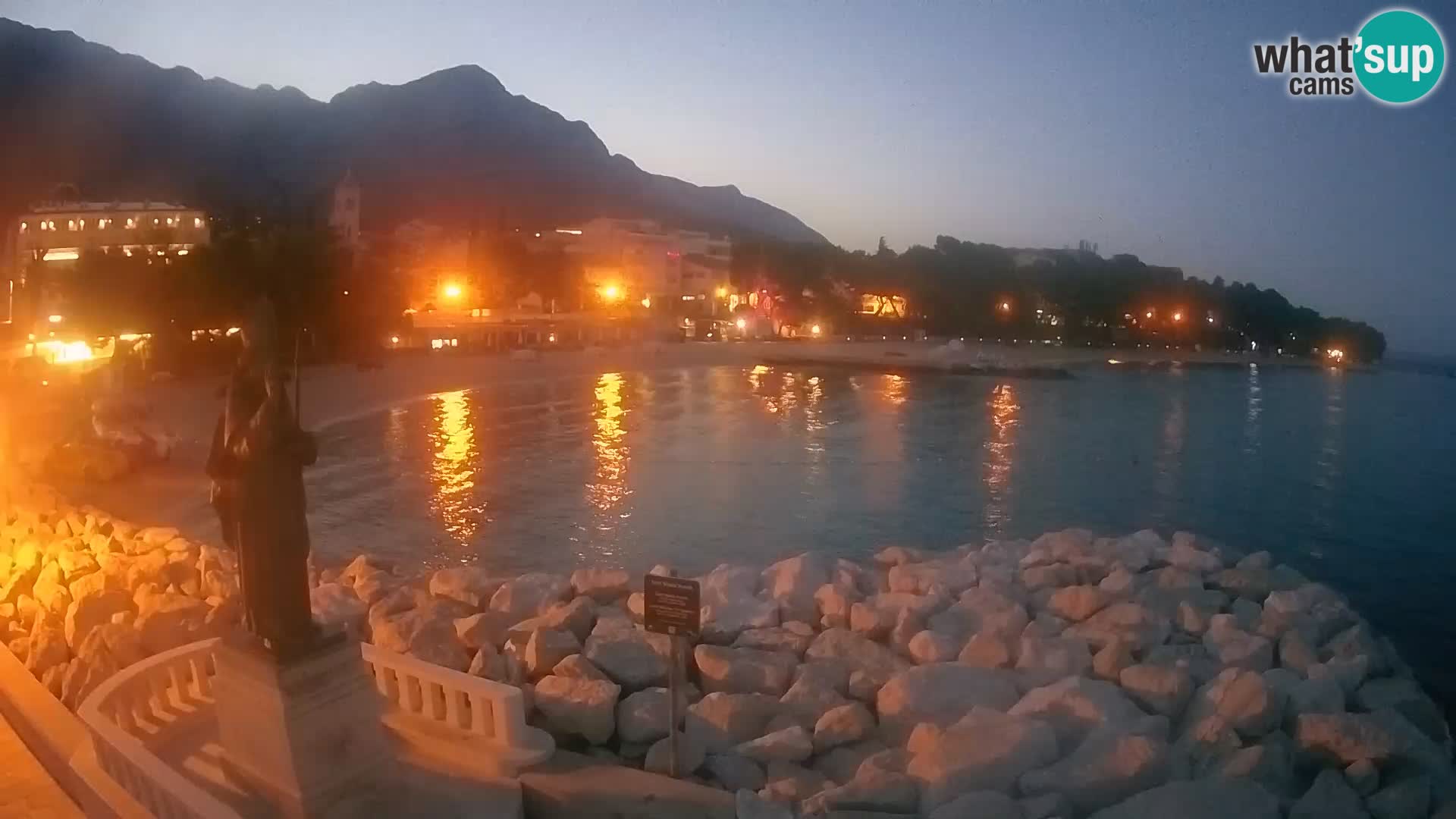 Web kamera Baška Voda – Sv. Nikola i plaža