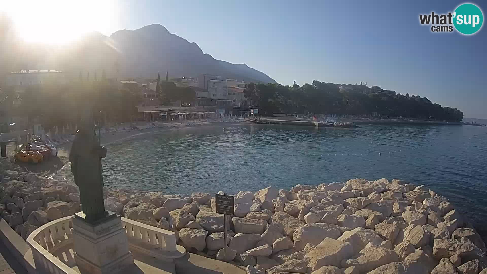 Webcam Baška Voda – Saint-Nikola et plage