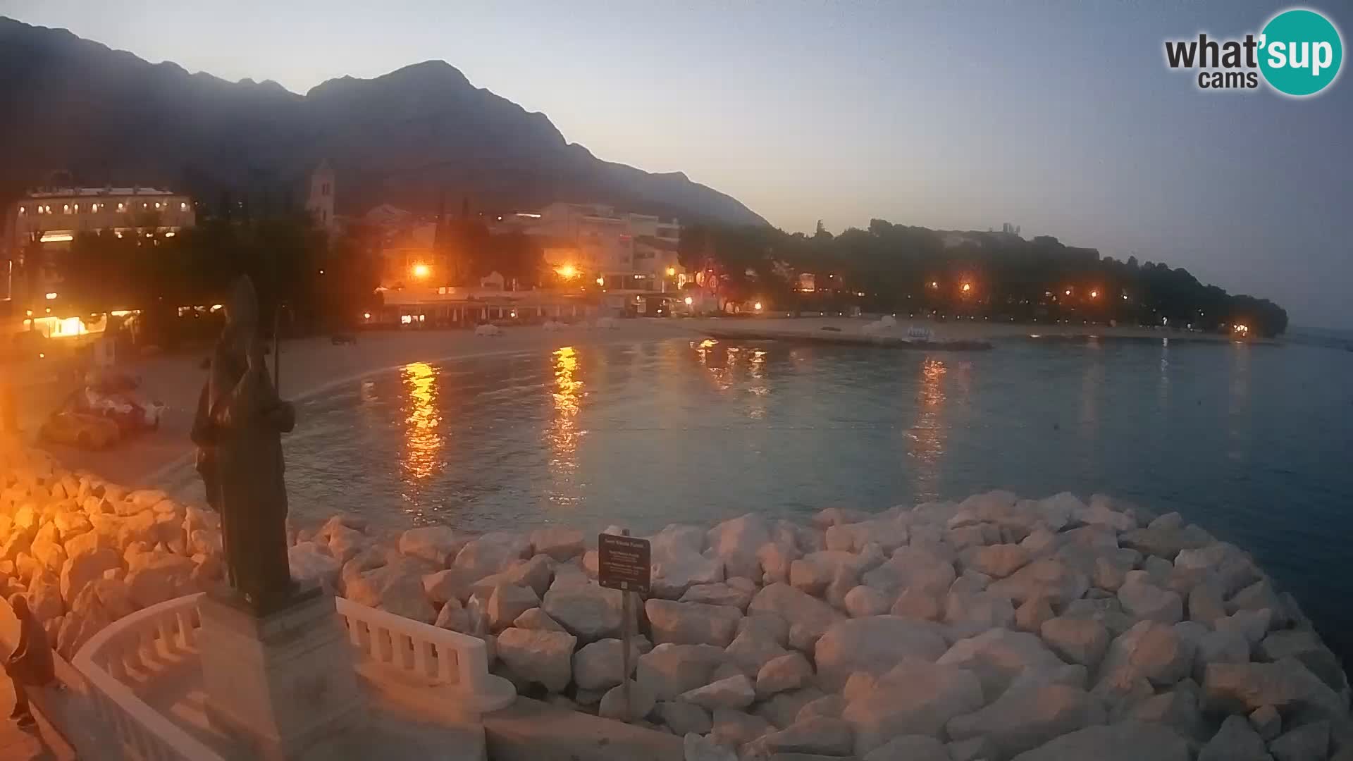 Webcam Baška Voda – Saint-Nikola et plage