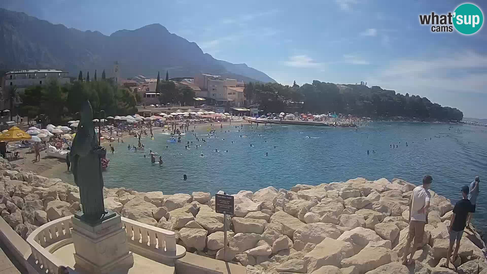 Webcam Baška Voda – Saint-Nikola et plage