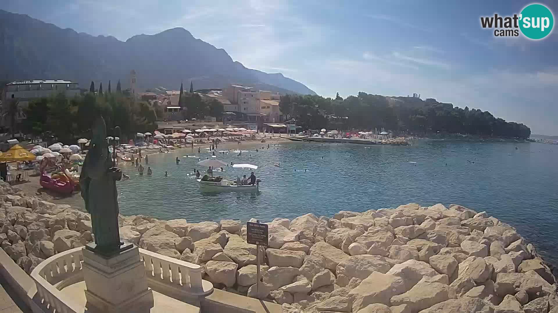 Web kamera Baška Voda – Sv. Nikola i plaža