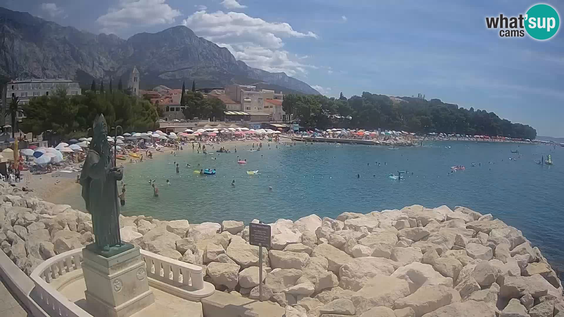 Webcam Baška Voda – Saint-Nikola et plage