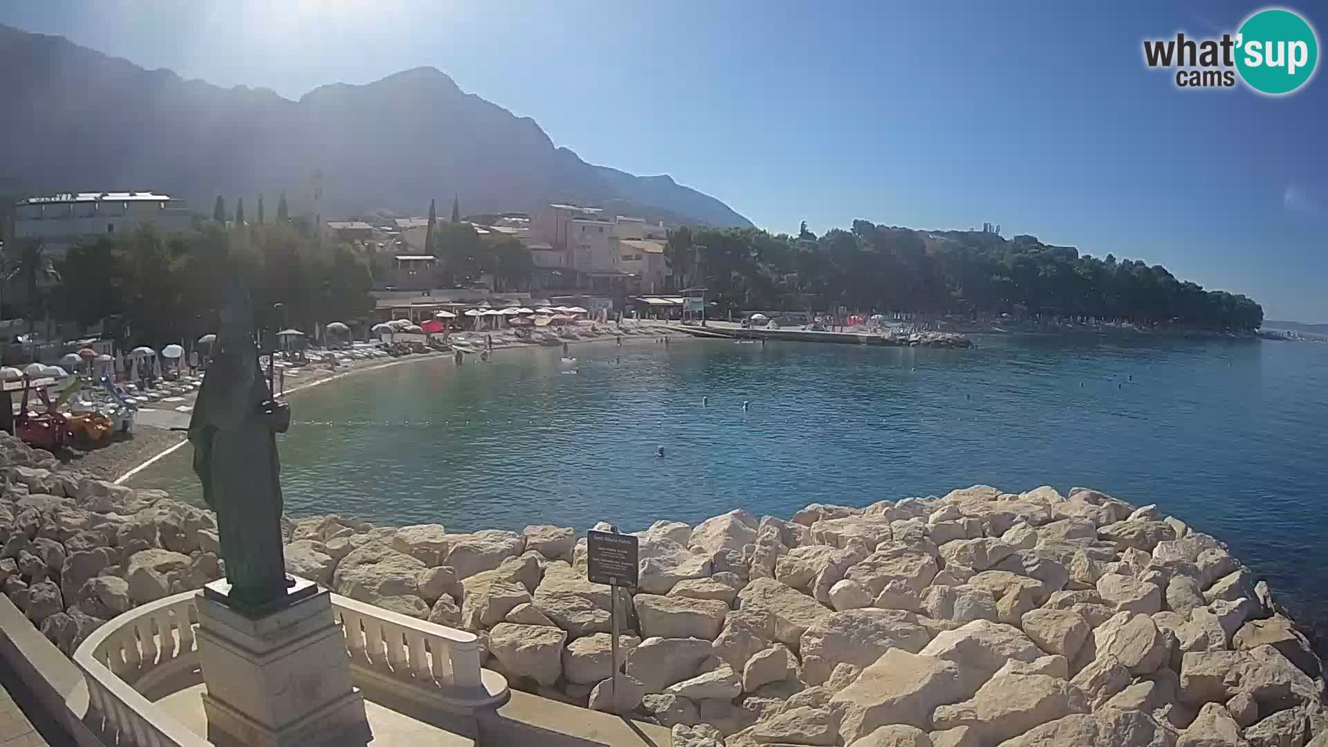 Webcam Baška Voda – Saint-Nikola et plage