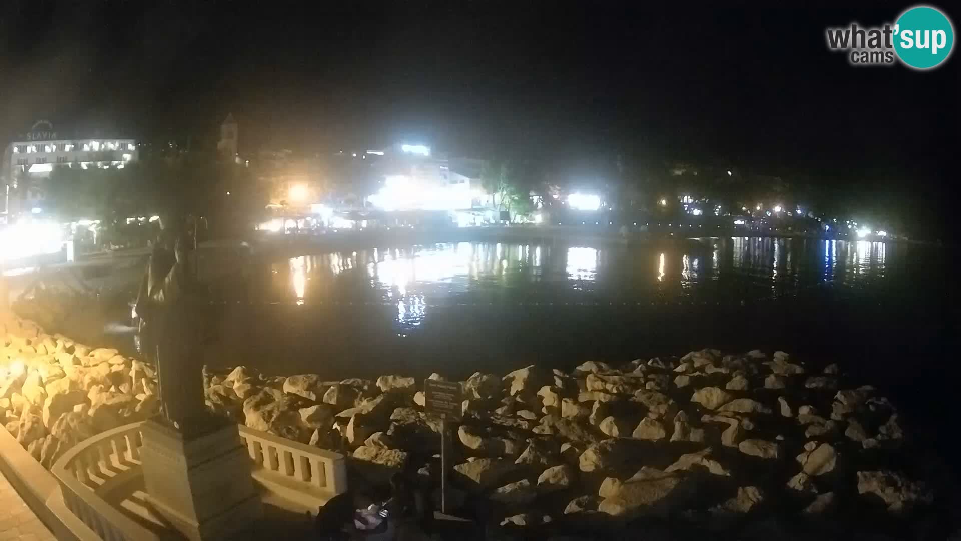 Webcam live Baška Voda – St. Nikola und Strand