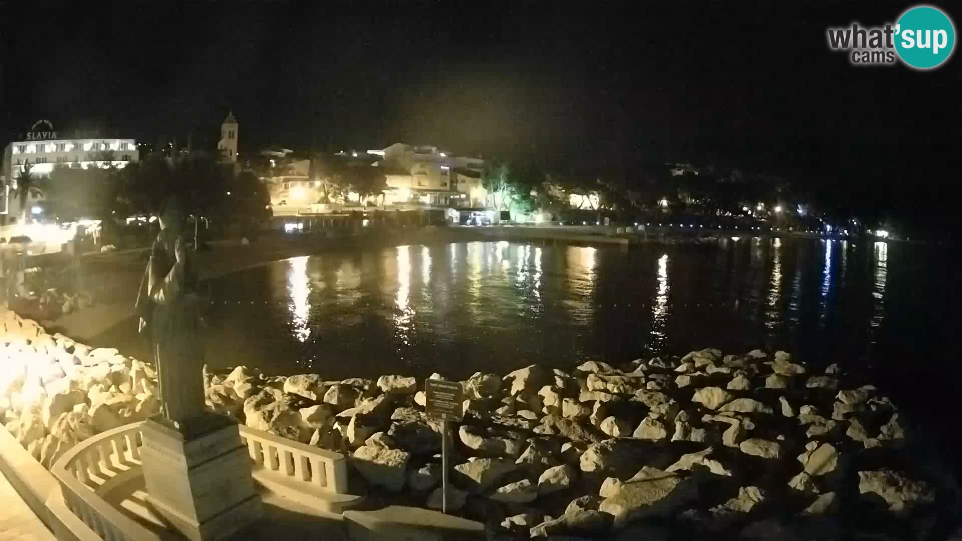 Webcam Baška Voda – Saint-Nikola et plage