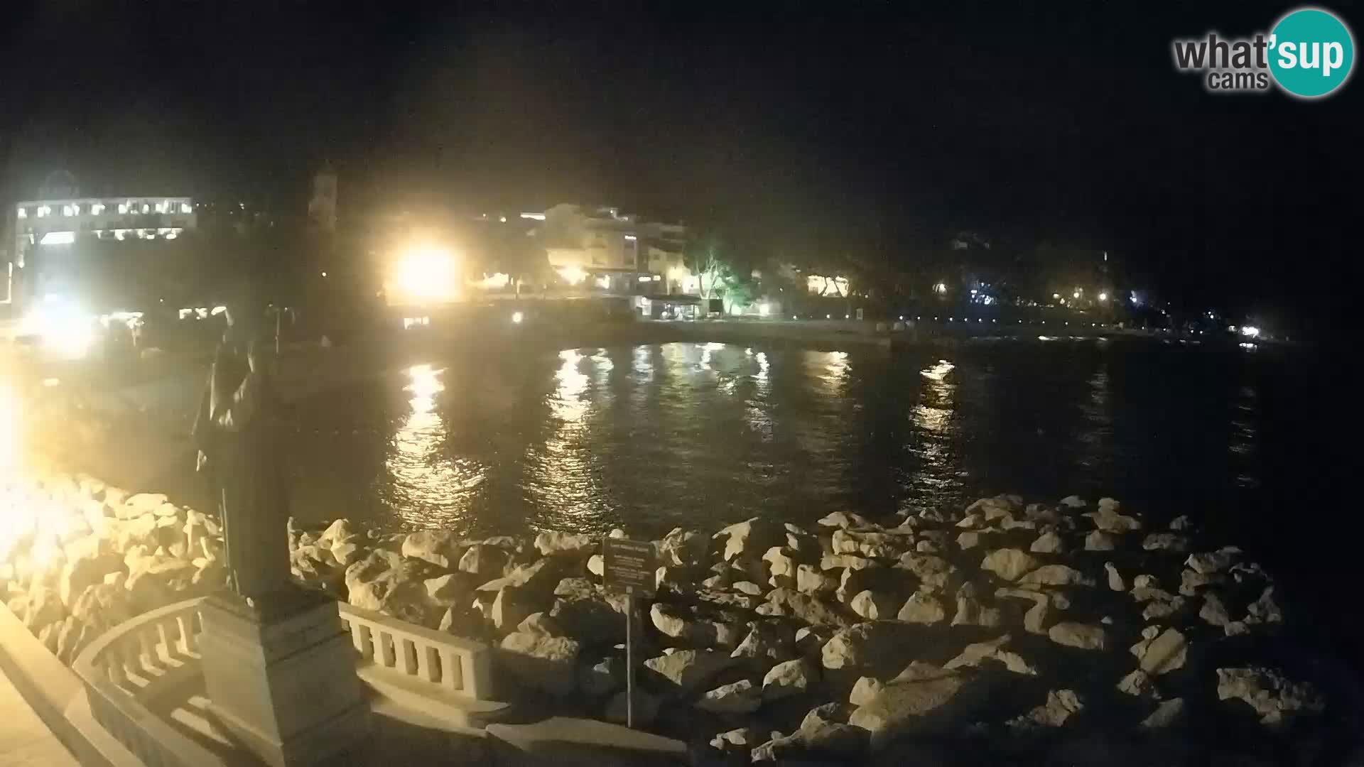 Webcam live Baška Voda – St. Nikola und Strand