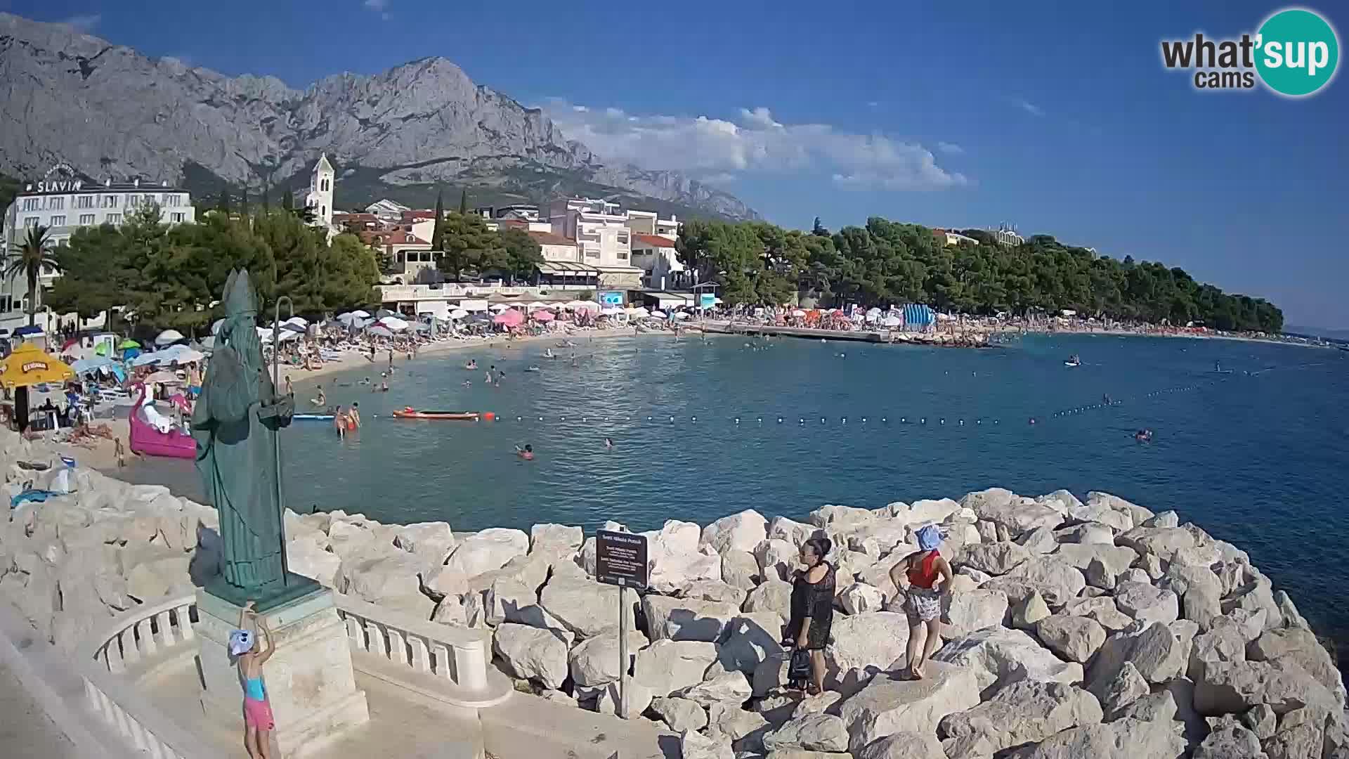 Webcam Baška Voda – Saint-Nikola et plage