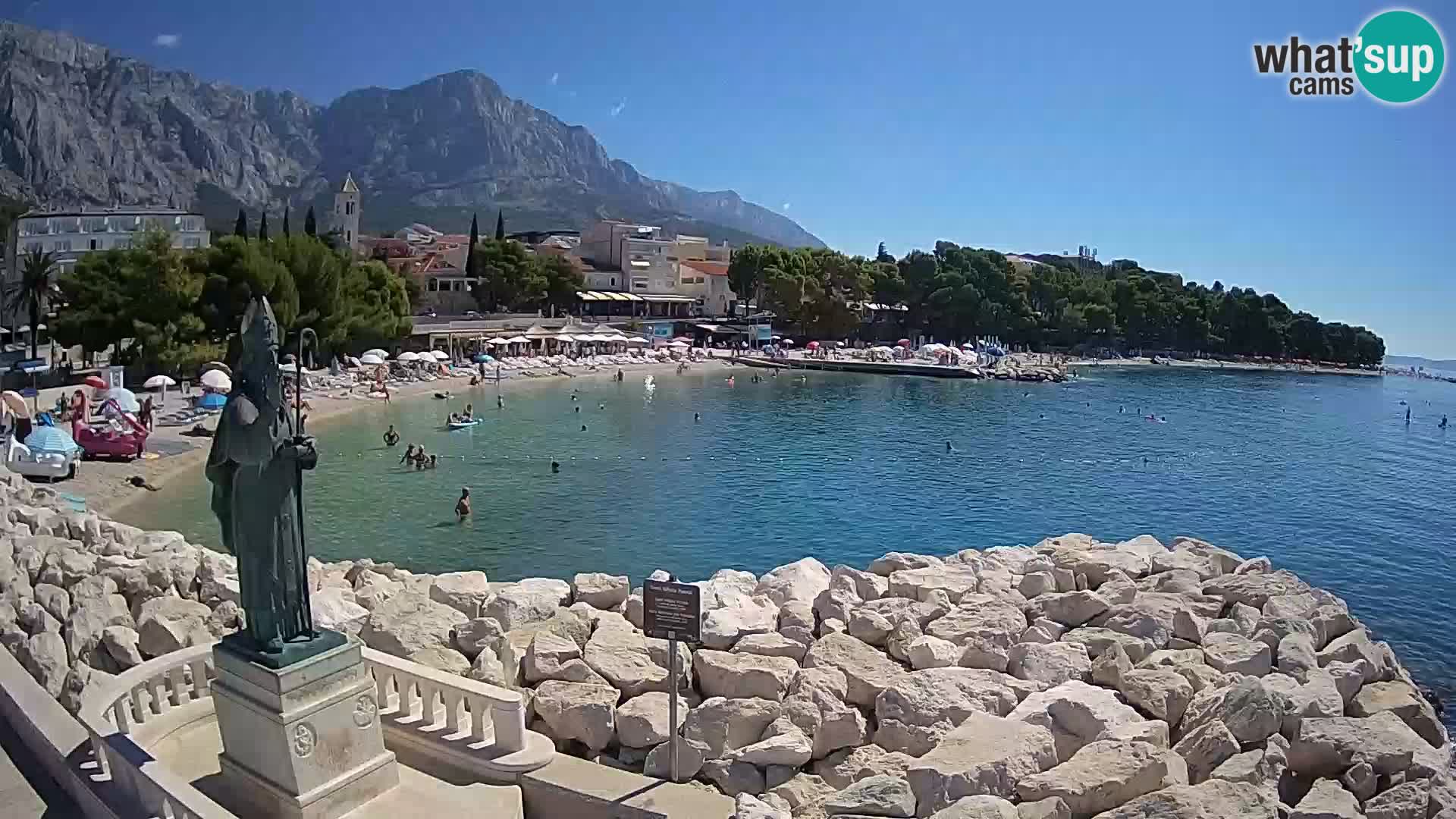 Webcam Baška Voda – Saint-Nikola et plage