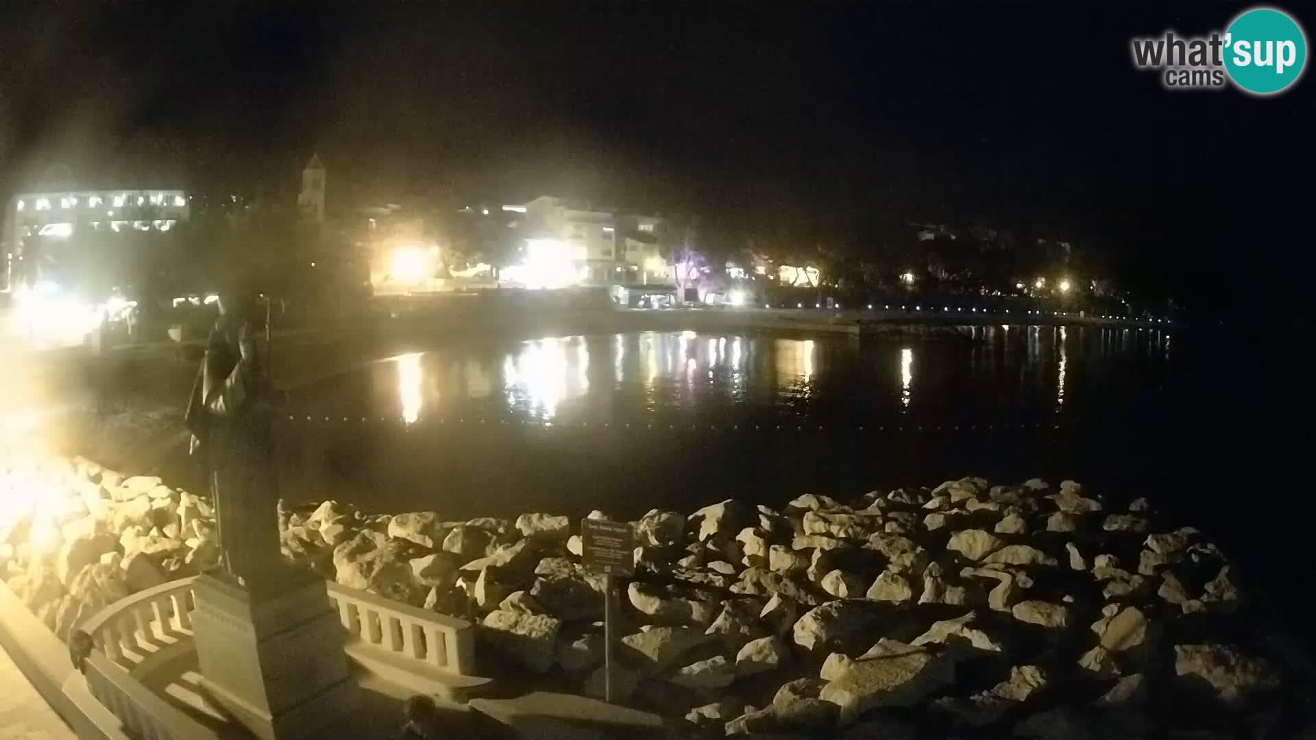 Webcam live Baška Voda – St. Nikola und Strand