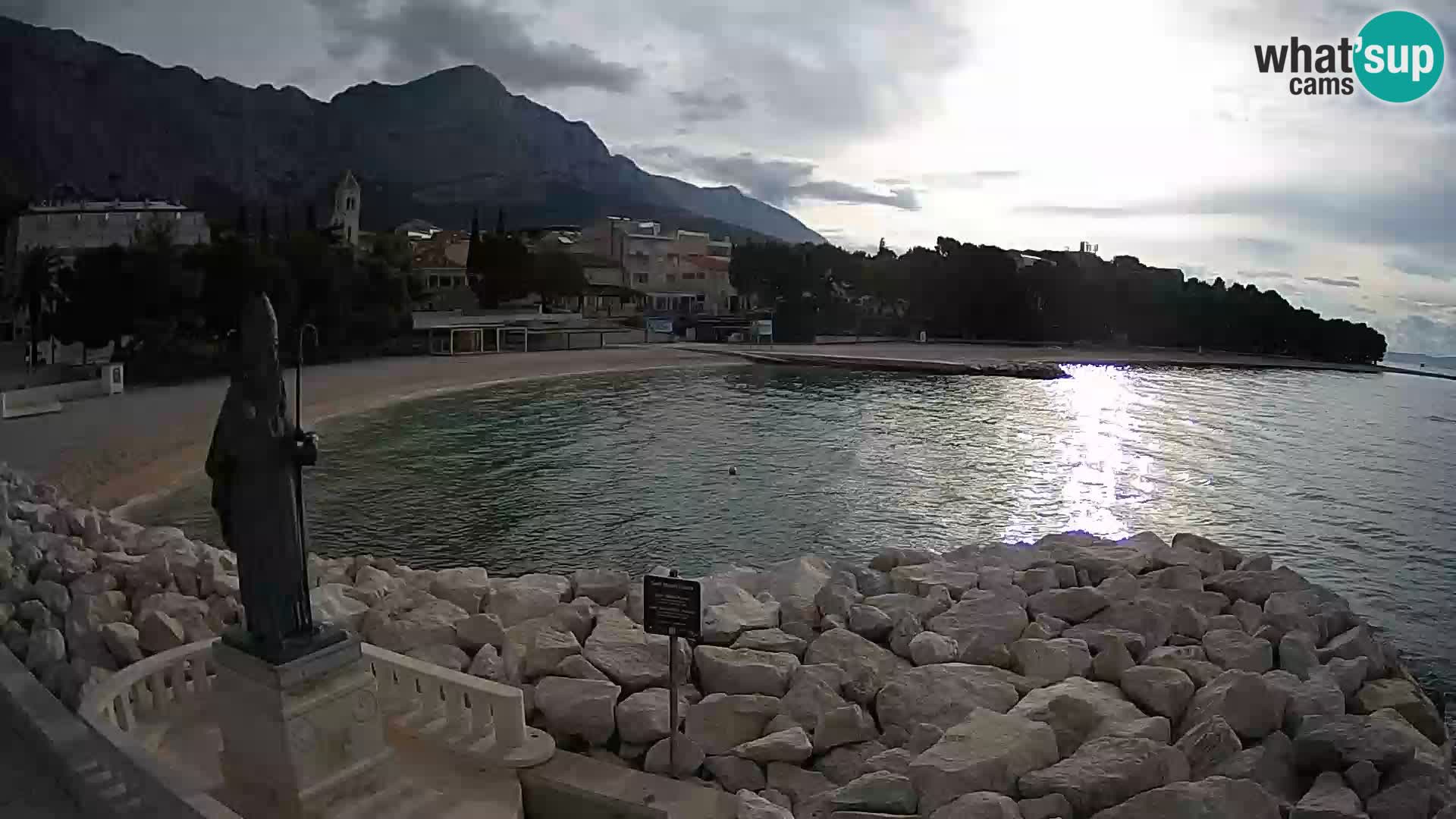 Webcam live Baška Voda – St. Nikola und Strand