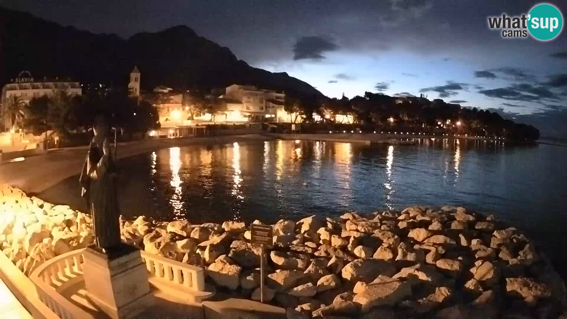 Web kamera Baška Voda – Sv. Nikola i plaža