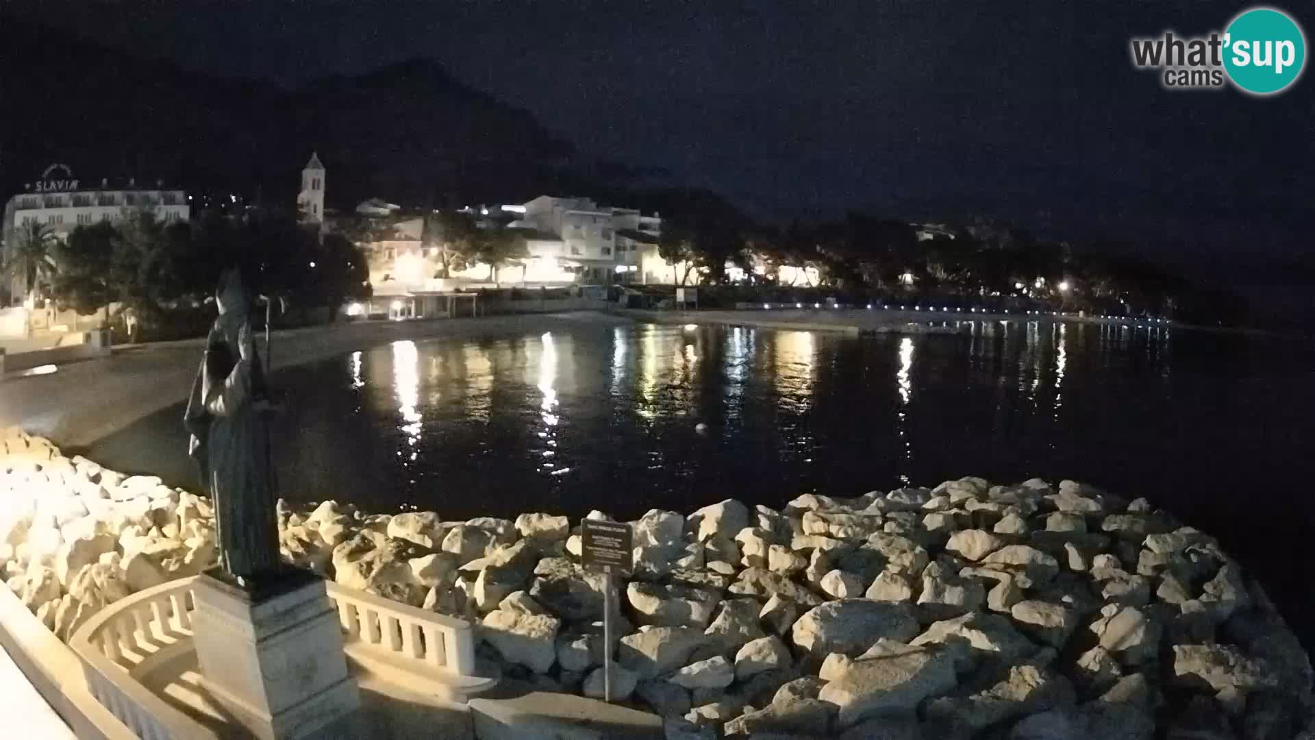 Web kamera Baška Voda – Sv. Nikola i plaža