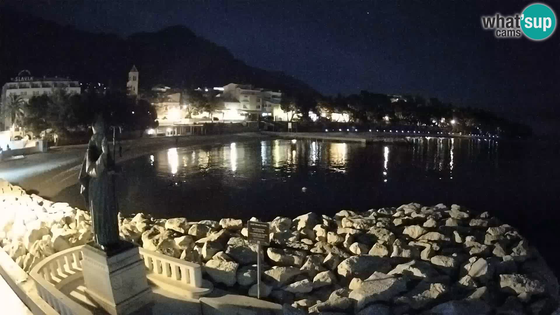 Webcam live Baška Voda – St. Nikola und Strand