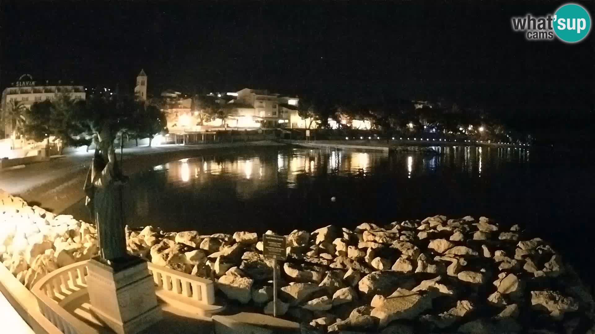 Web kamera Baška Voda – Sv. Nikola i plaža