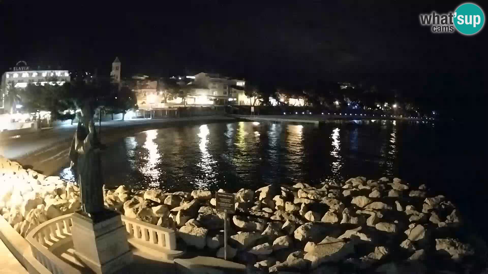 Webcam Baška Voda – Saint-Nikola et plage