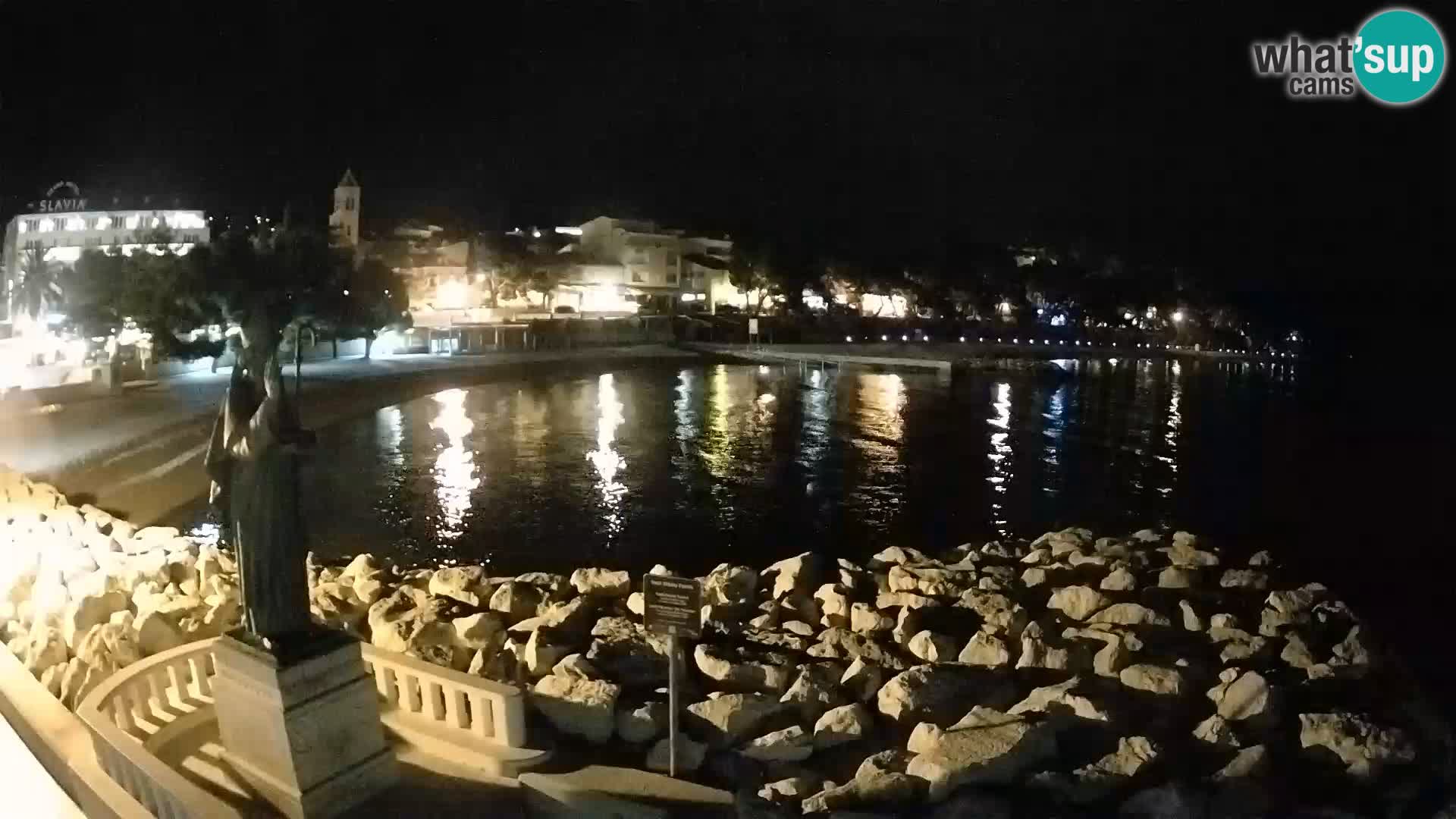 Webcam Baška Voda – Saint-Nikola et plage
