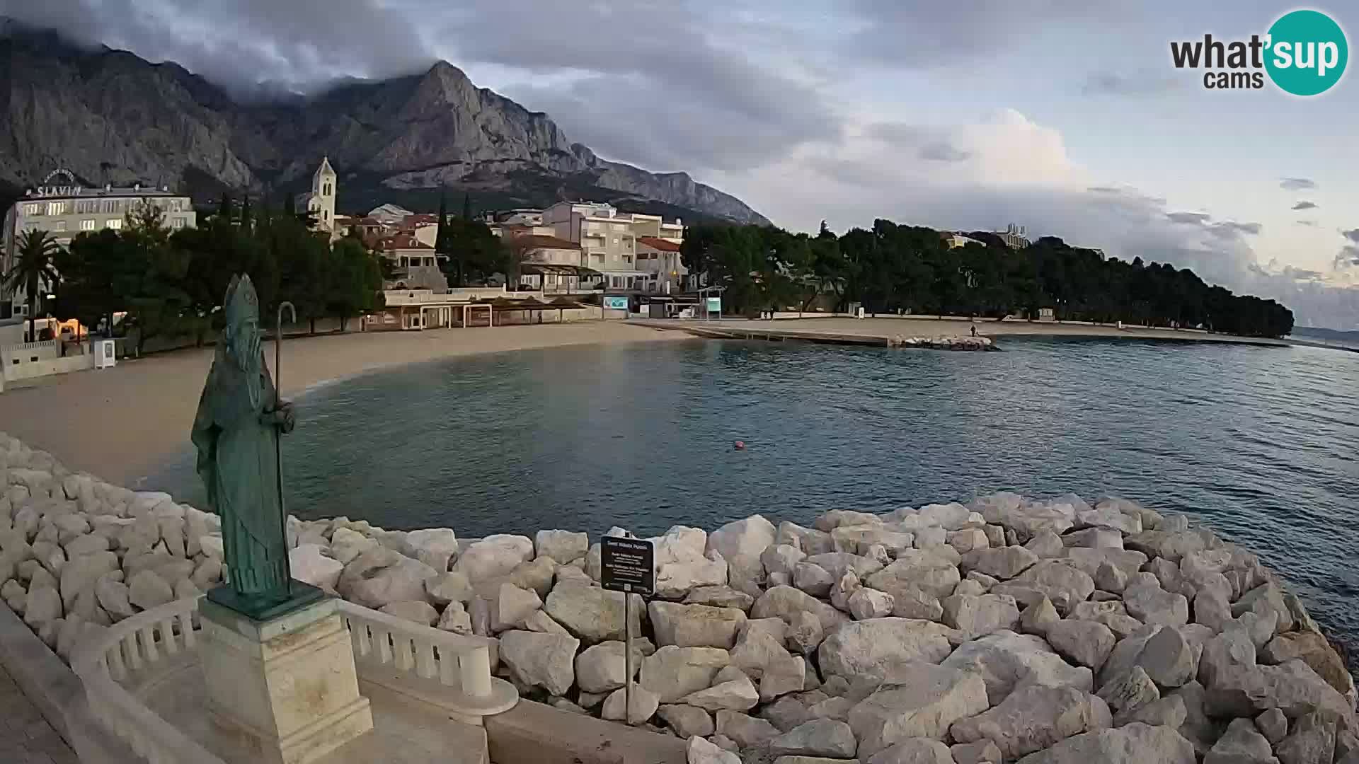 Web kamera Baška Voda – Sv. Nikola i plaža