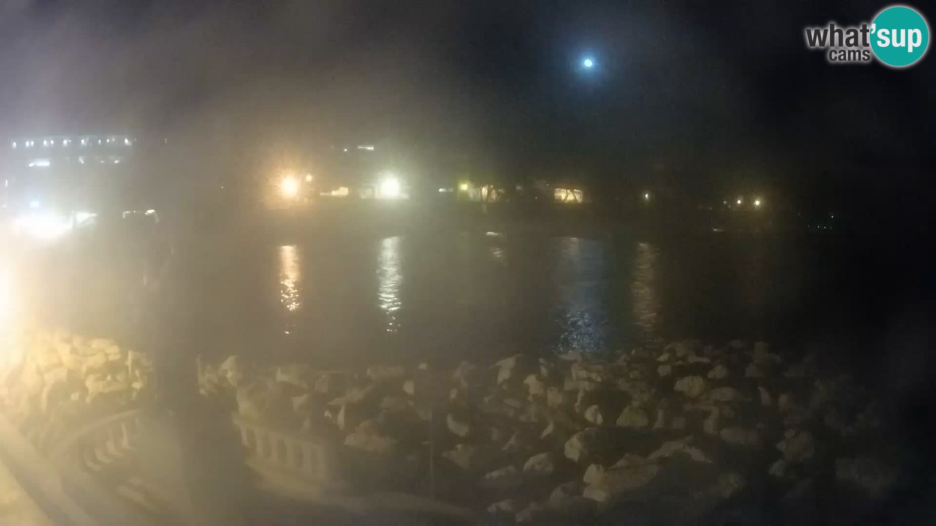 Webcam Baška Voda Croatia | Saint Nikola and beach