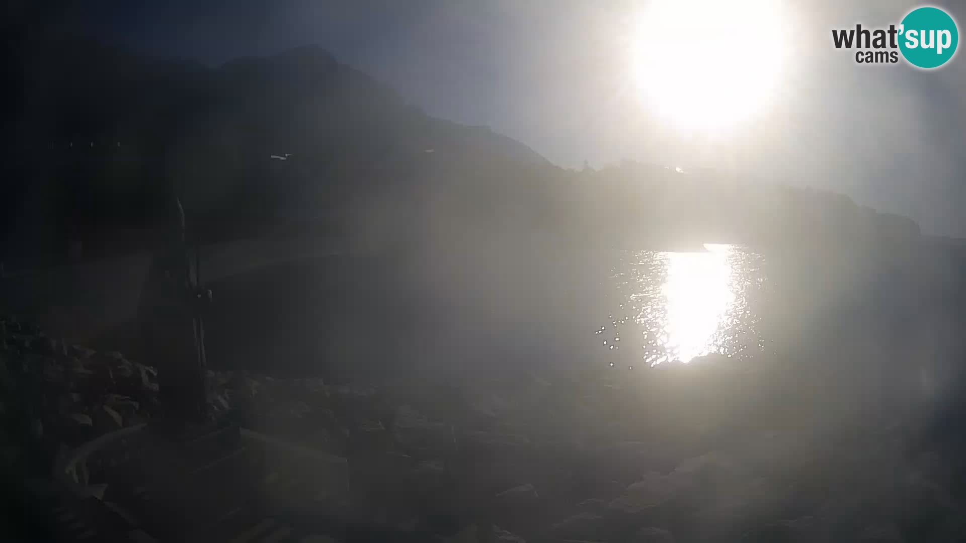 Webcam Baška Voda Croatia | Saint Nikola and beach