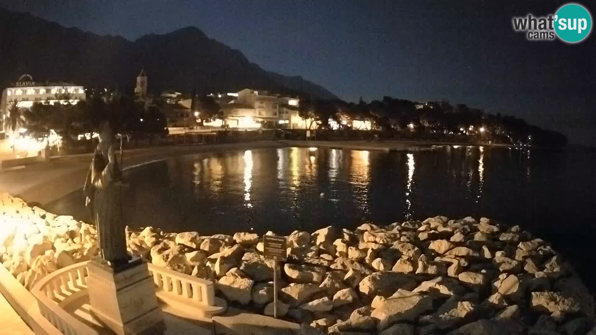 Webcam live Baška Voda – St. Nikola und Strand
