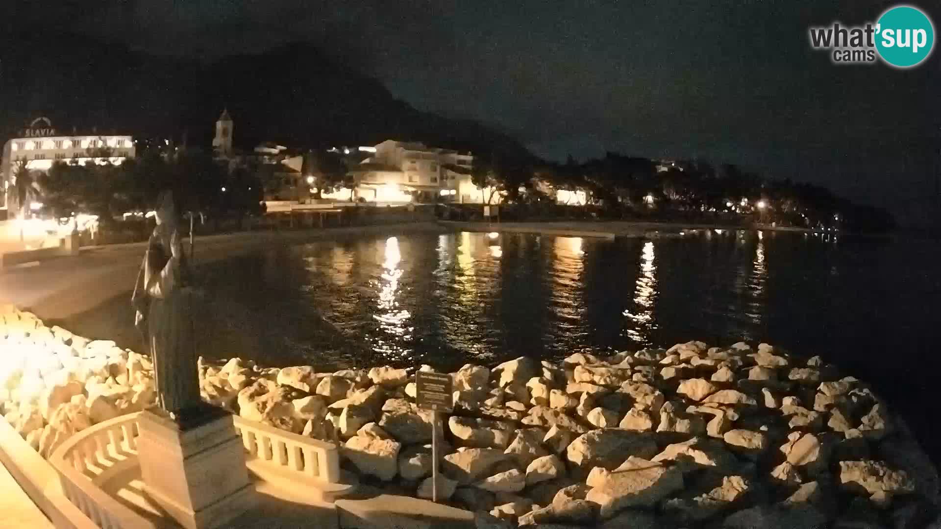 Webcam Baška Voda – Saint-Nikola et plage