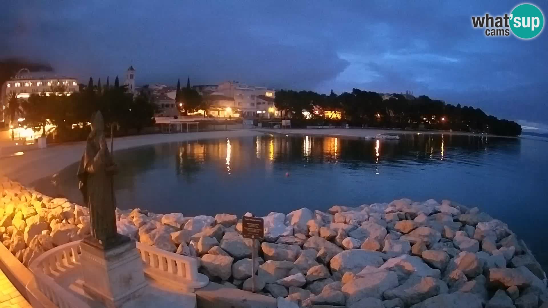 Webcam Baška Voda – Saint-Nikola et plage