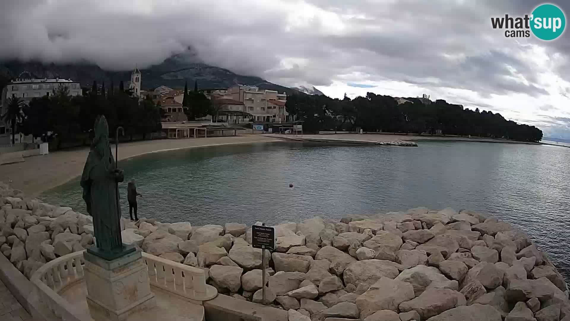 Web kamera Baška Voda – Sv. Nikola i plaža