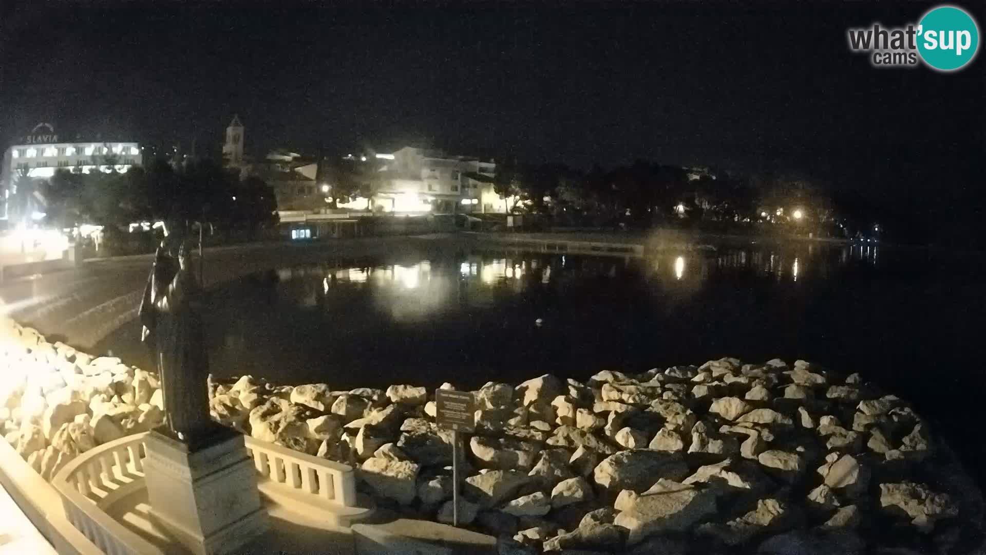 Web kamera Baška Voda – Sv. Nikola i plaža