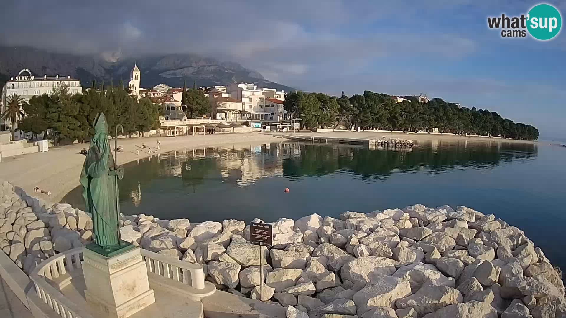 Webcam Baška Voda – Saint-Nikola et plage