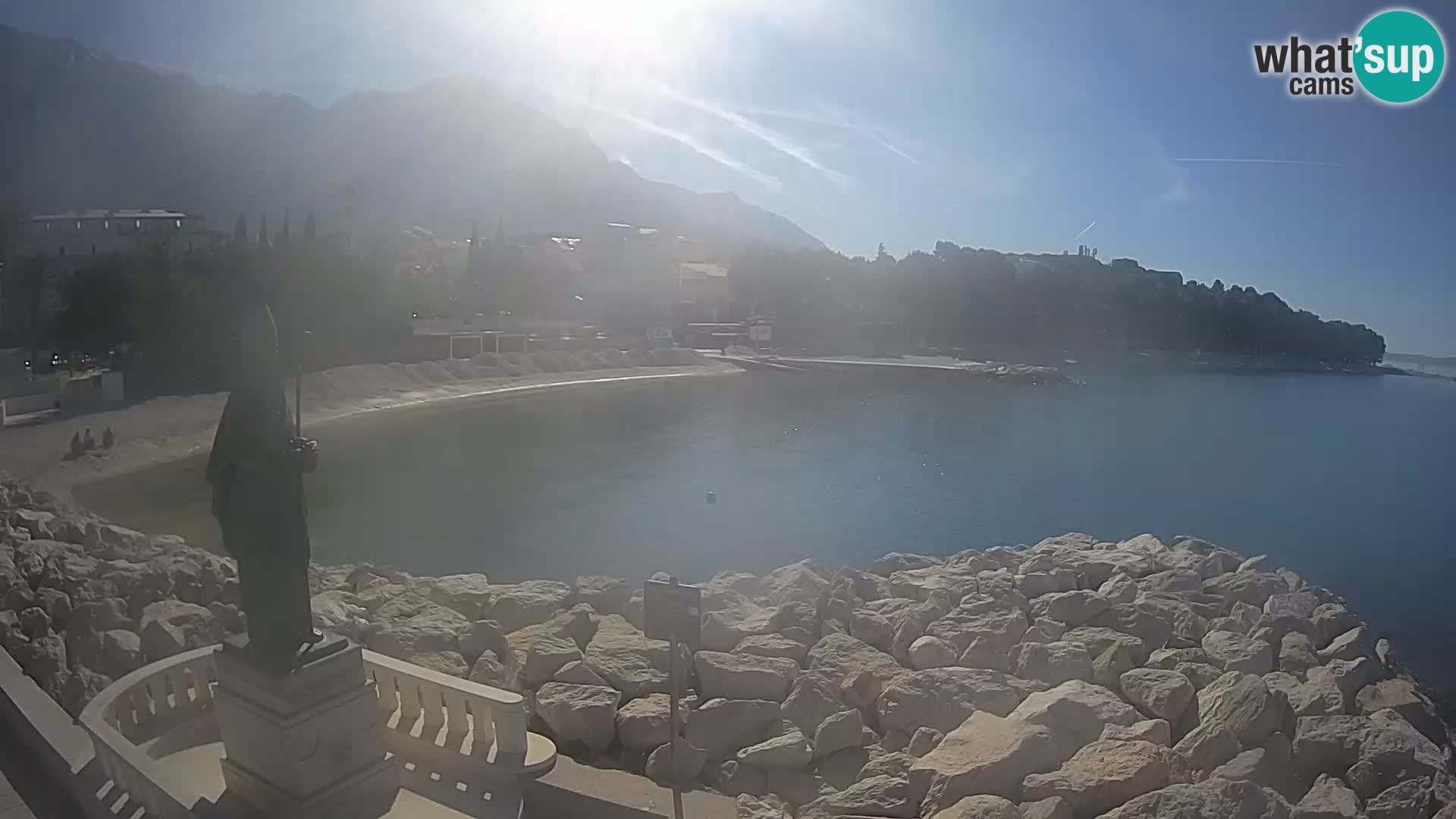 Webcam live Baška Voda – St. Nikola und Strand