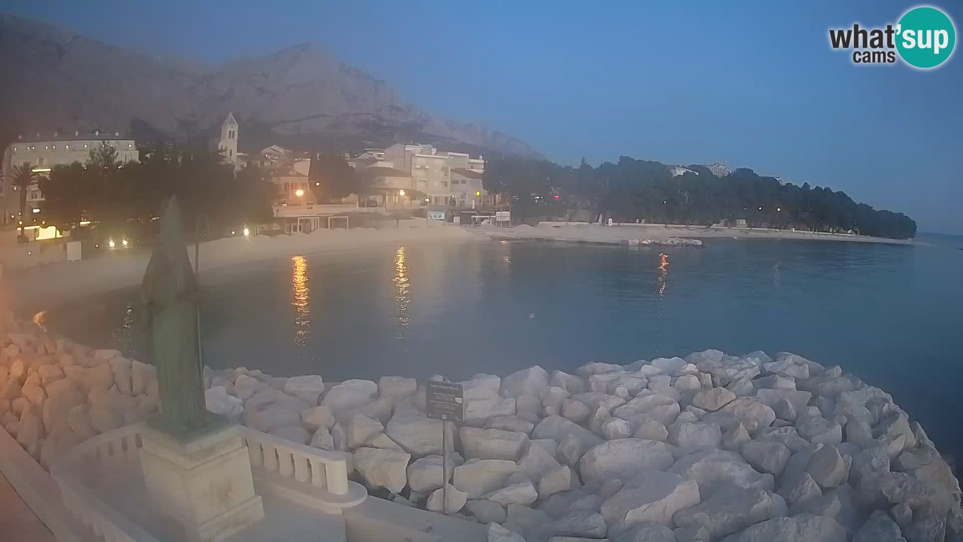 Web kamera Baška Voda – Sv. Nikola i plaža