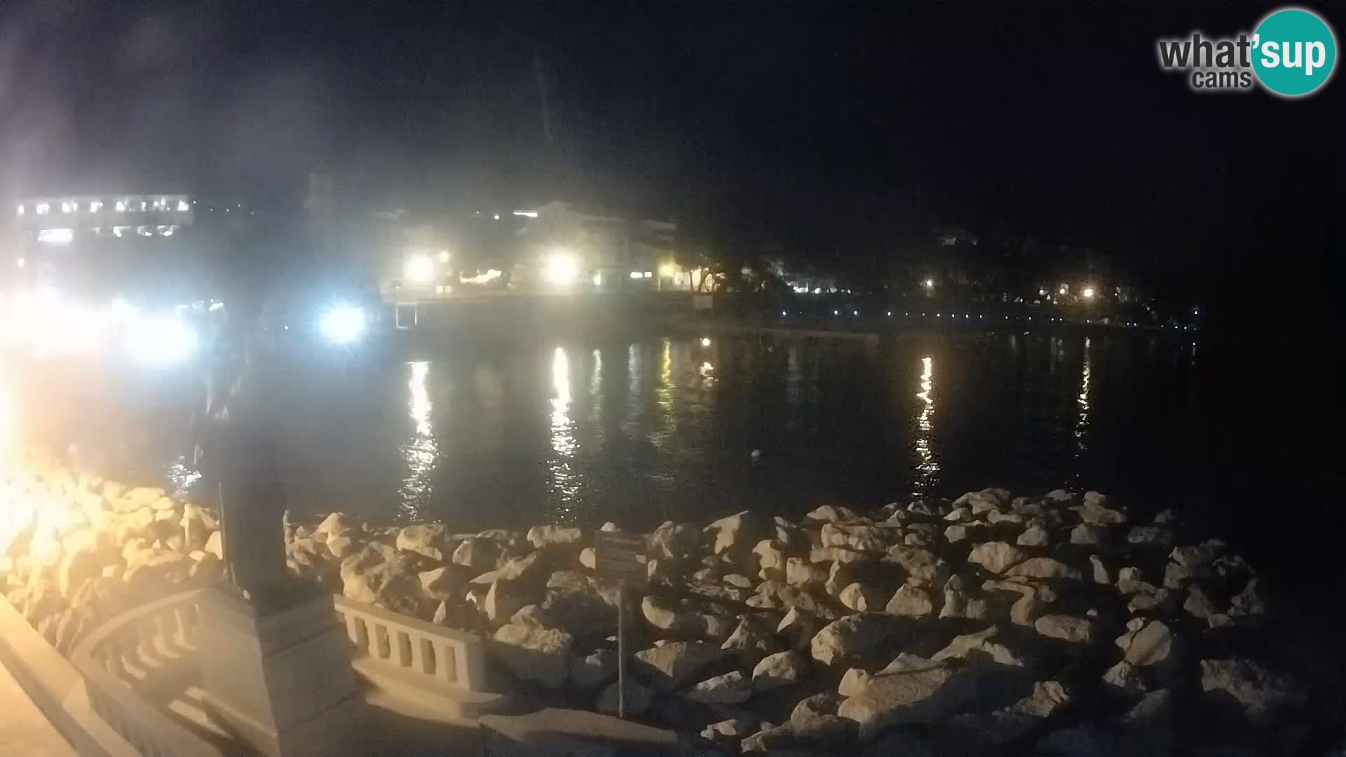 Spletna kamera Baška Voda – Sv. Nikola in plaža