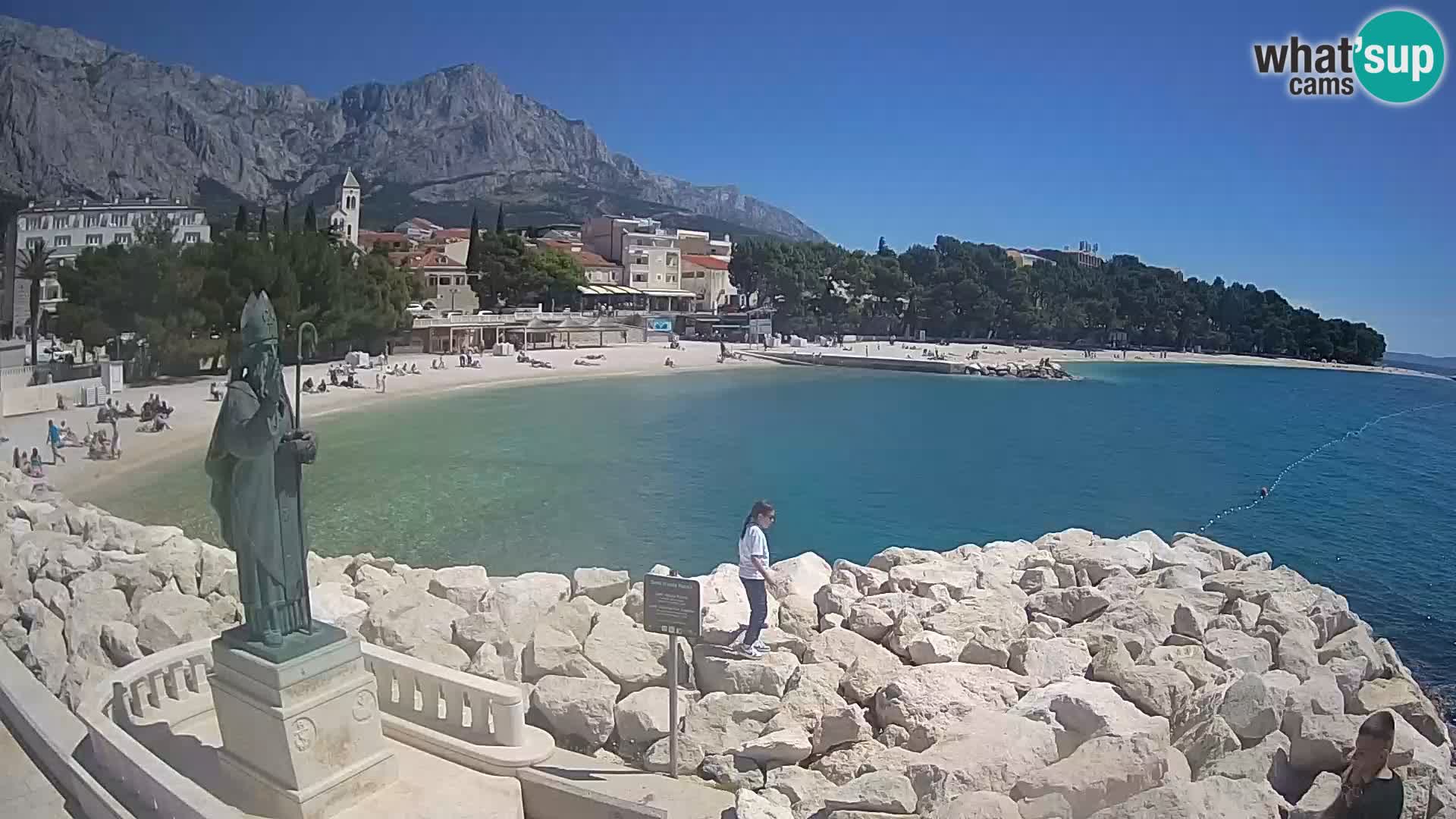 Webcam Baška Voda – Saint-Nikola et plage