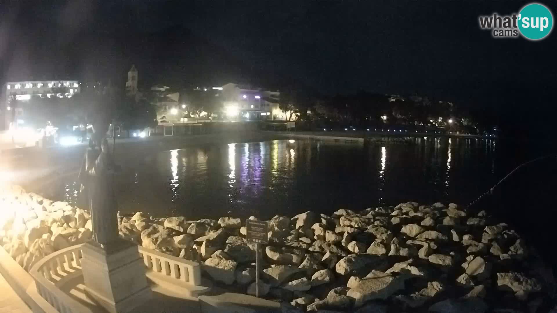 Webcam live Baška Voda – St. Nikola und Strand