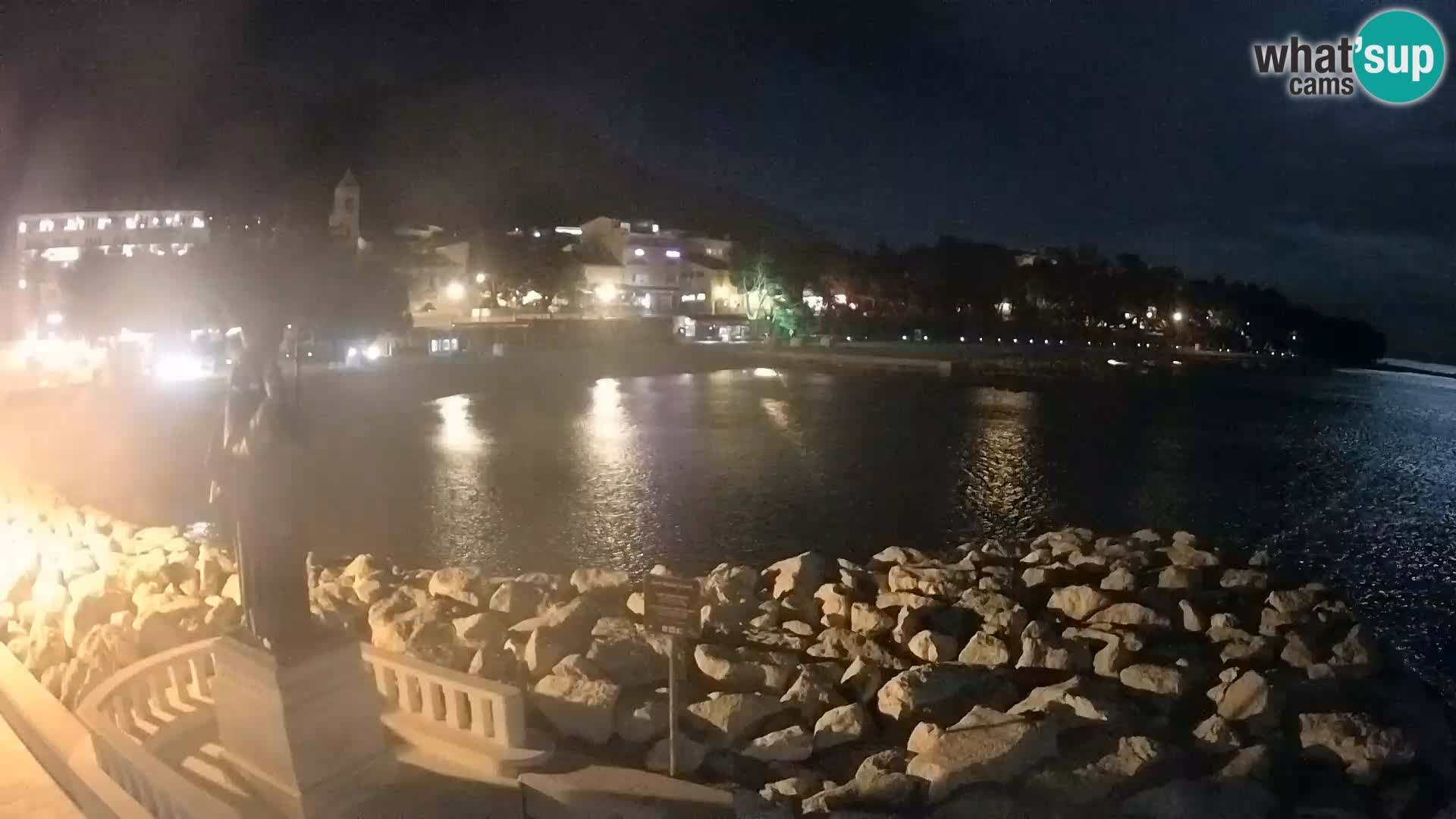 Webcam live Baška Voda – St. Nikola und Strand