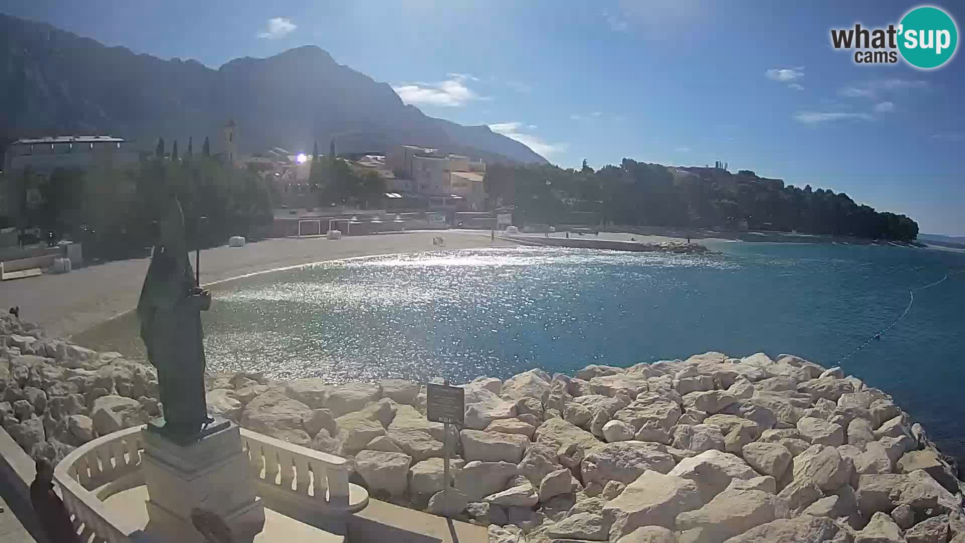 Web kamera Baška Voda – Sv. Nikola i plaža