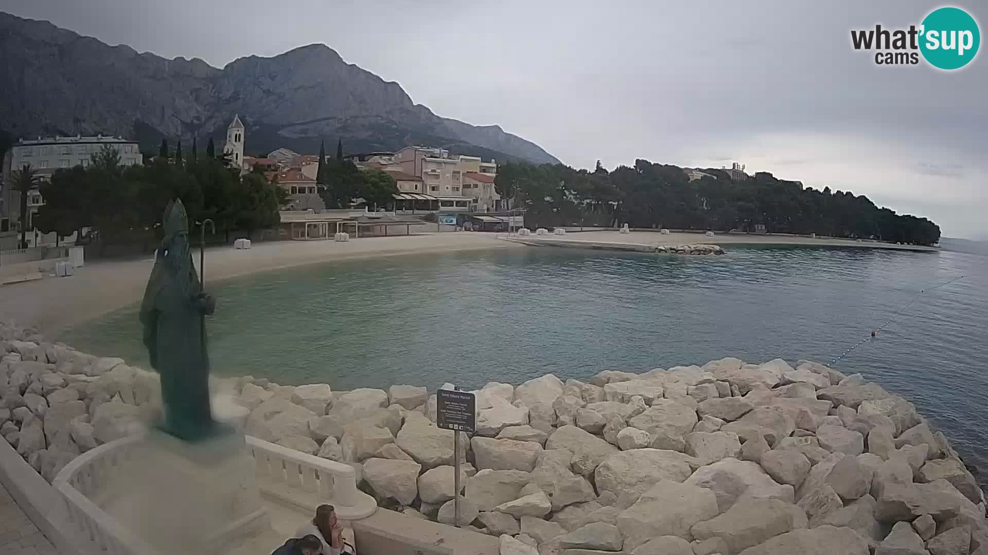 Webcam Baška Voda – Saint-Nikola et plage