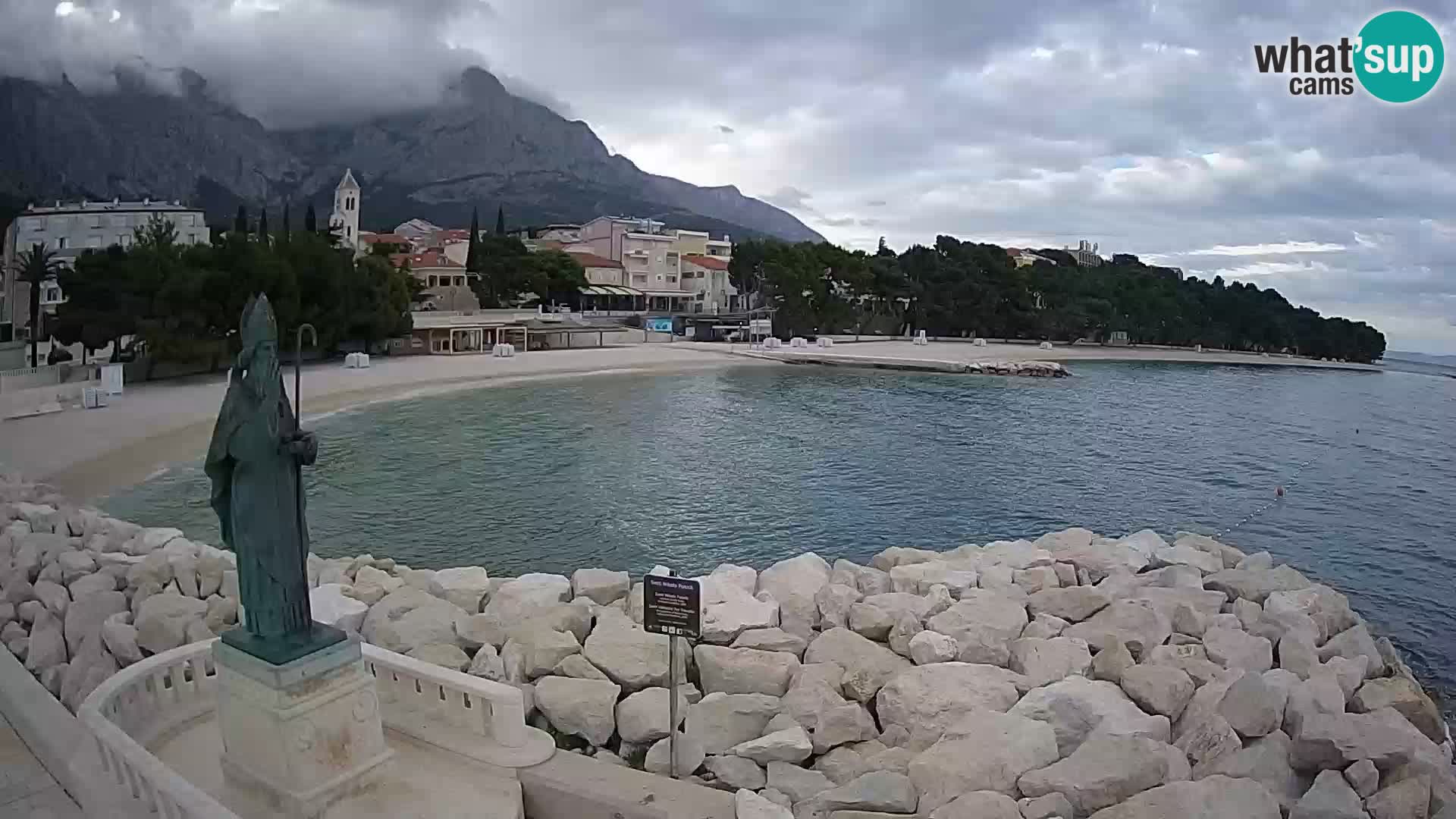 Webcam Baška Voda – Saint-Nikola et plage