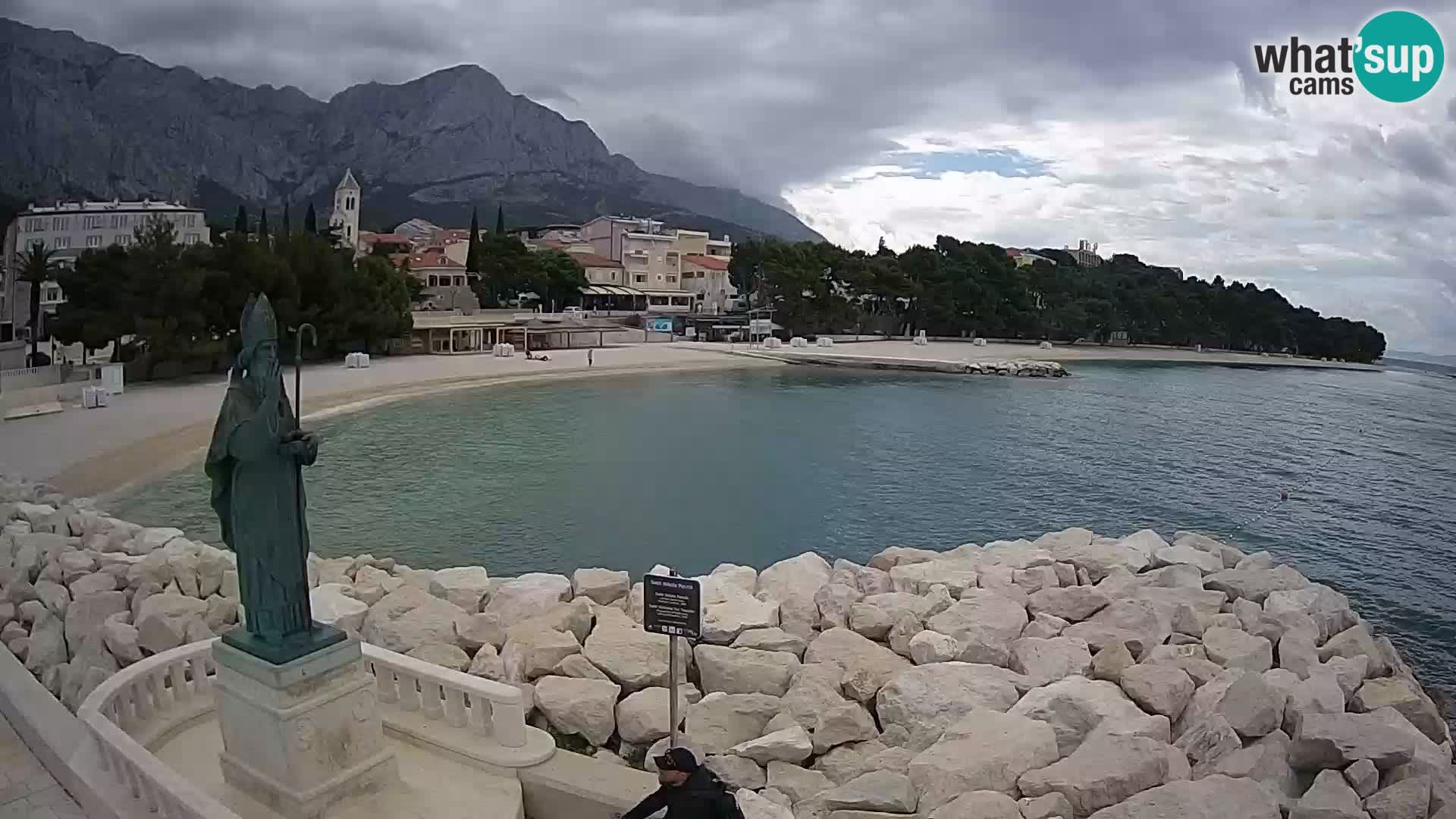 Webcam live Baška Voda – St. Nikola und Strand