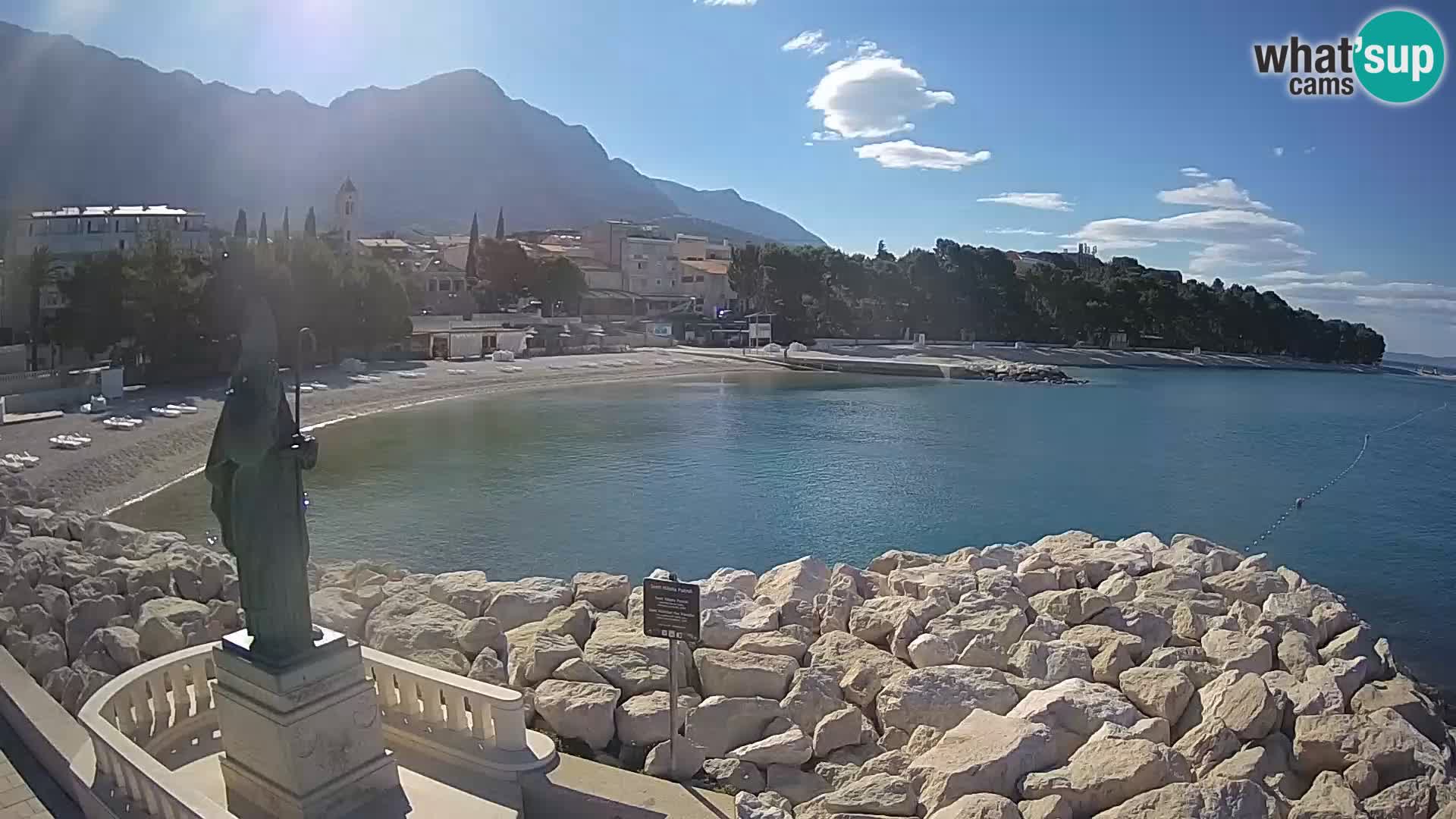 Web kamera Baška Voda – Sv. Nikola i plaža