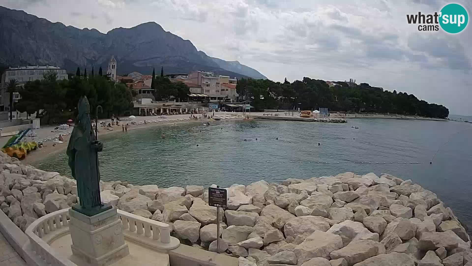 Webcam Baška Voda – Saint-Nikola et plage